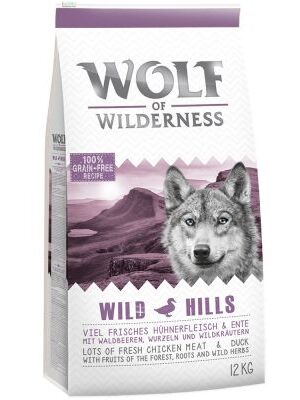 Wolf of Wilderness "Wild Hills" - kačacie - výhodné balenie 2 x 12 kg