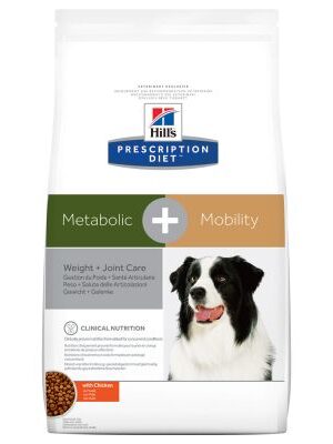 Hill's Prescription Diet Metabolic + Mobility Weight + Joint Care s kuracím - výhodné balenie 2 x 12 kg