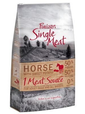 Purizon Single Meat Adult konské mäso s bataty - bezobilné - Výhodné balenie 2 x 12 kg